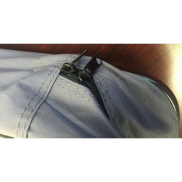 Vtg 5 Piece Nylon Luggage Set 5 Different Sizes All Lay Flat 1 Hanging Clothing - Picture 10 of 10